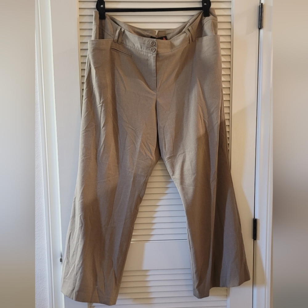 Lane Bryant- (Plus-Size) Tan Pants With Front Pockets